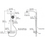 Kohler ANTHEM K-26332T-9-CP 恆溫三路淋浴柱｜拋光鍍鉻雙功能花灑